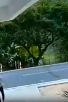 Out of control vehicle hits the girl